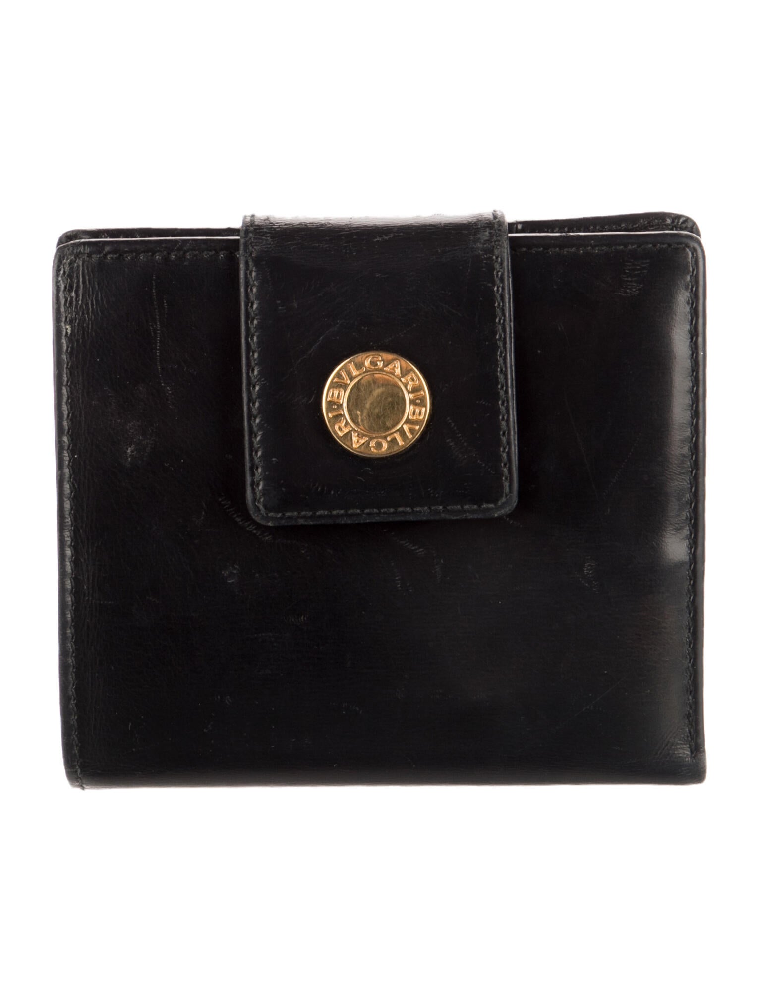 Bvlgari Leather Compact Wallet