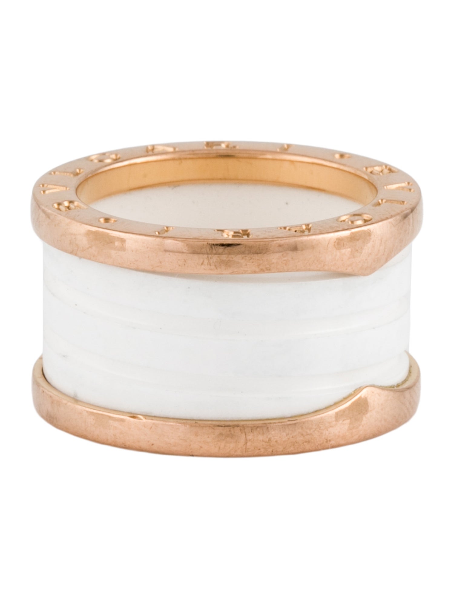 Bvlgari 18K Ceramic B.zero1 Ring