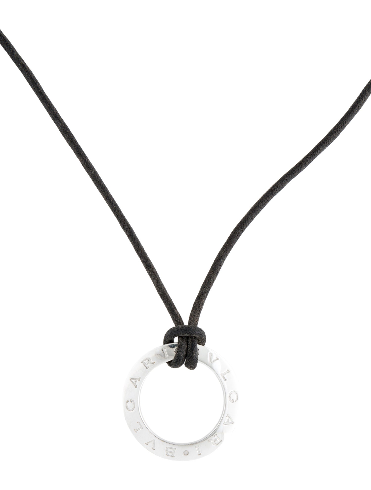 Bvlgari 18K Circle Pendant Necklace