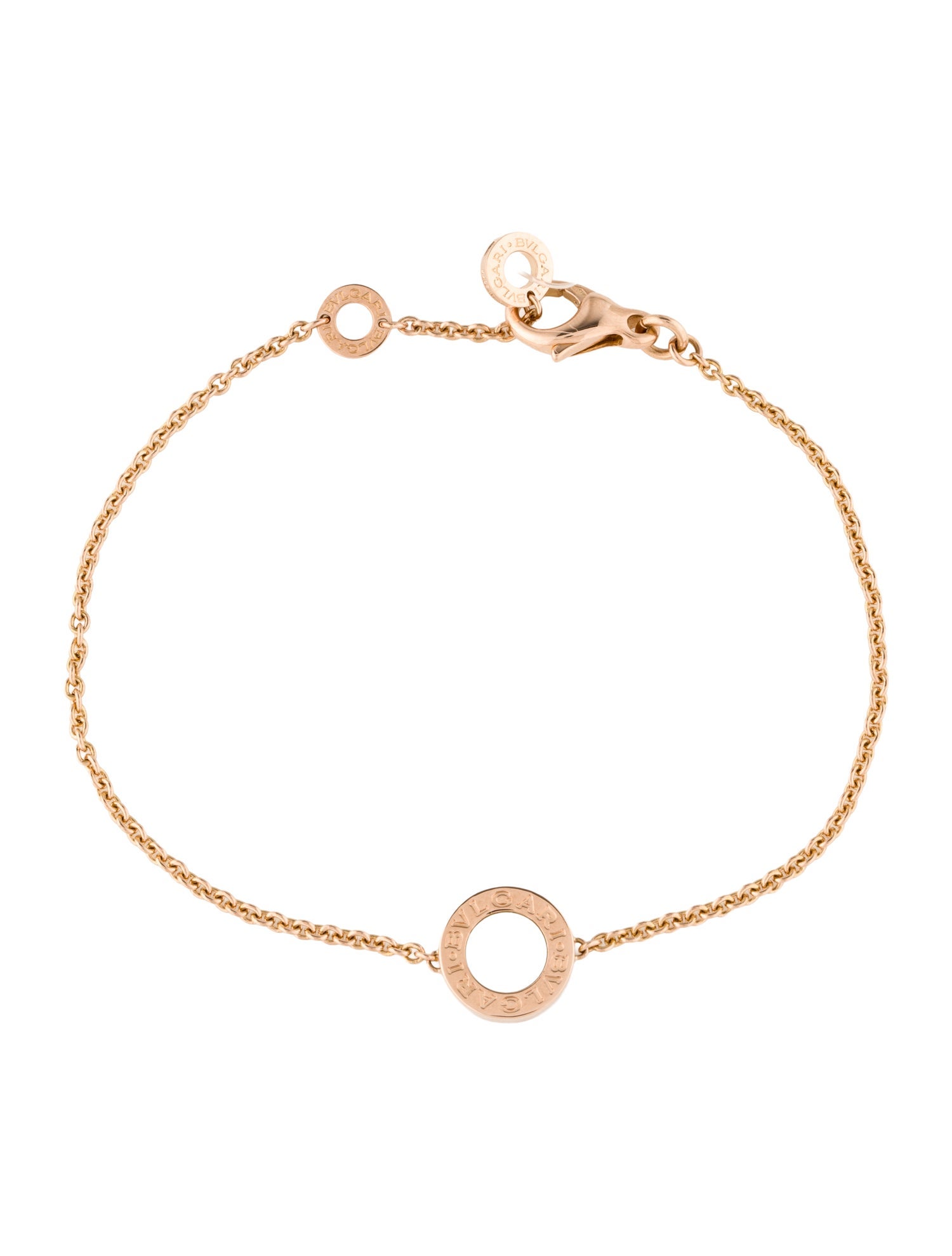 Bvlgari 18K Mother of Pearl & Carnelian Station Bracelet