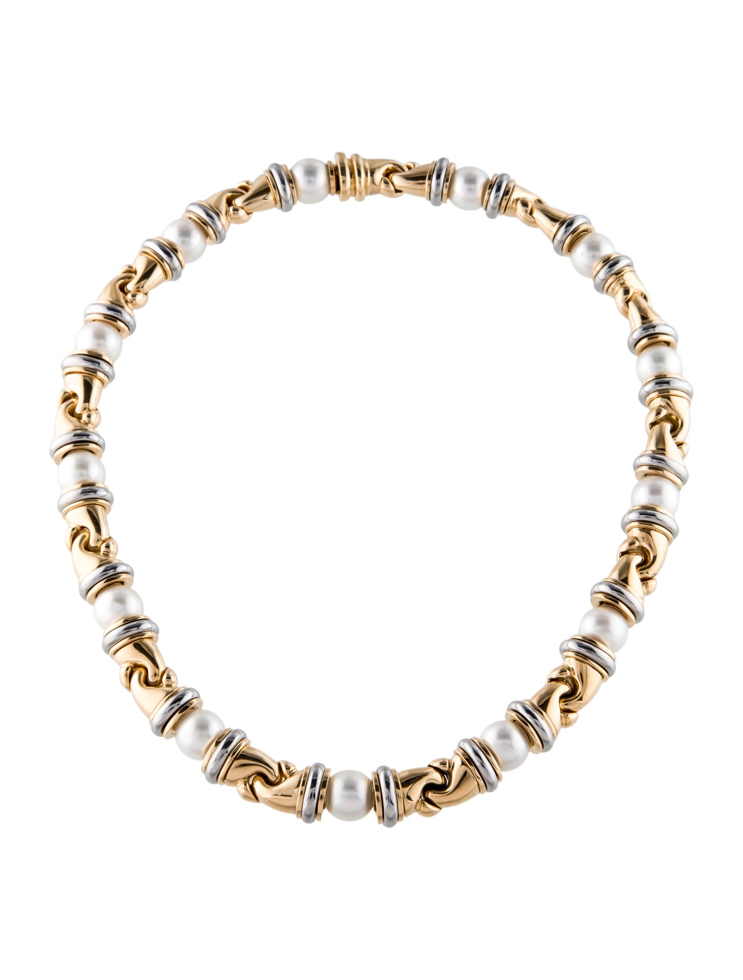 Bvlgari Pearl Gancio Necklace