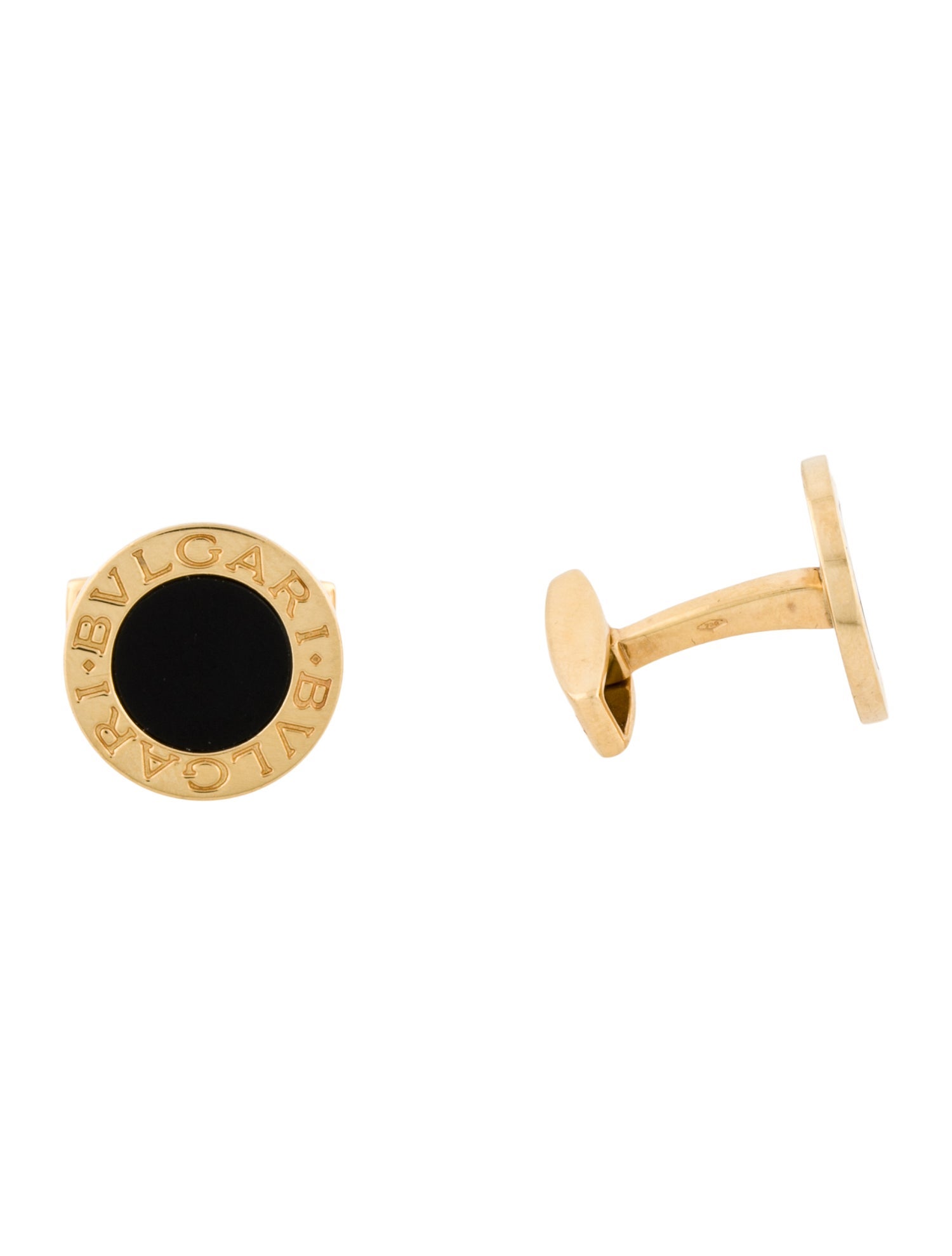 Bvlgari 18K Onyx Bvlgari Bvlgari Cufflinks