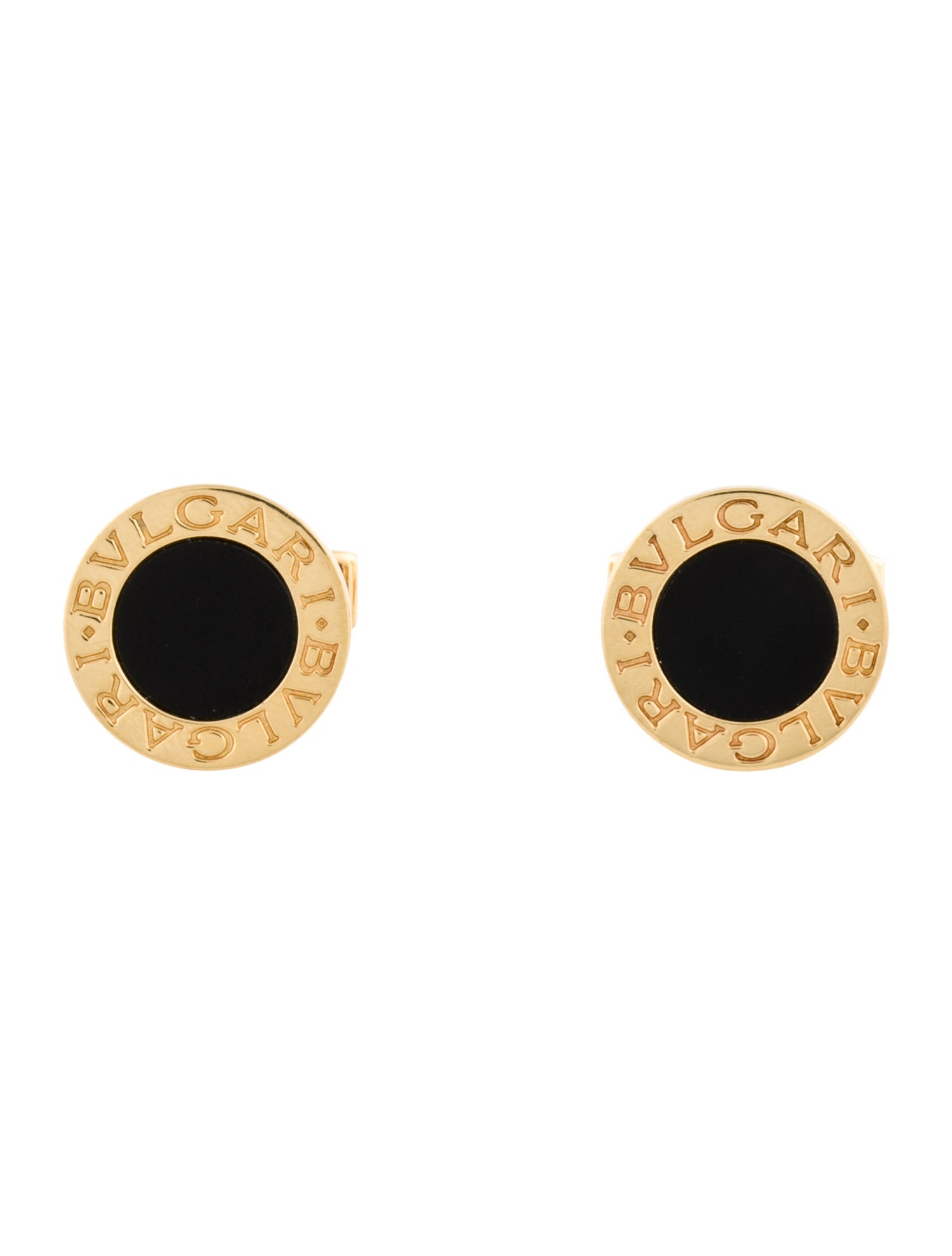 Bvlgari 18K Onyx Bvlgari Bvlgari Cufflinks