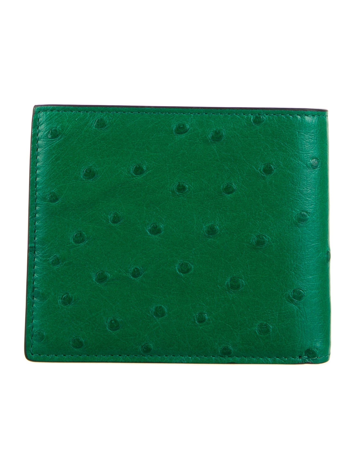 Bvlgari Ostrich Wallet w/ Tags