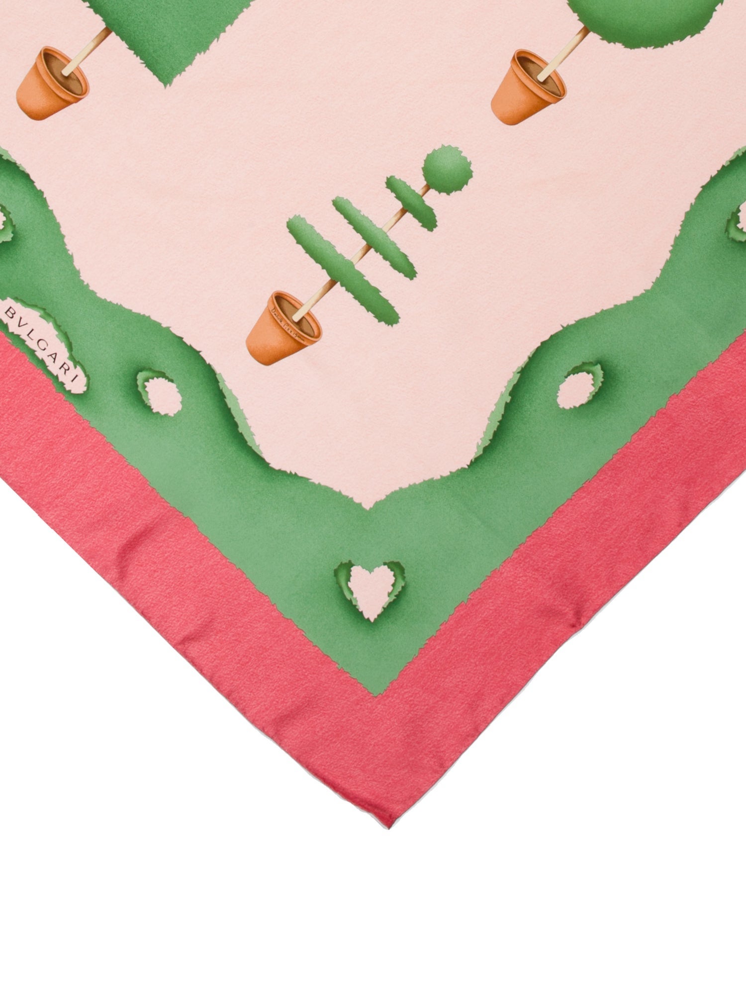 Bvlgari Silk Graphic Scarf Silk Scarf