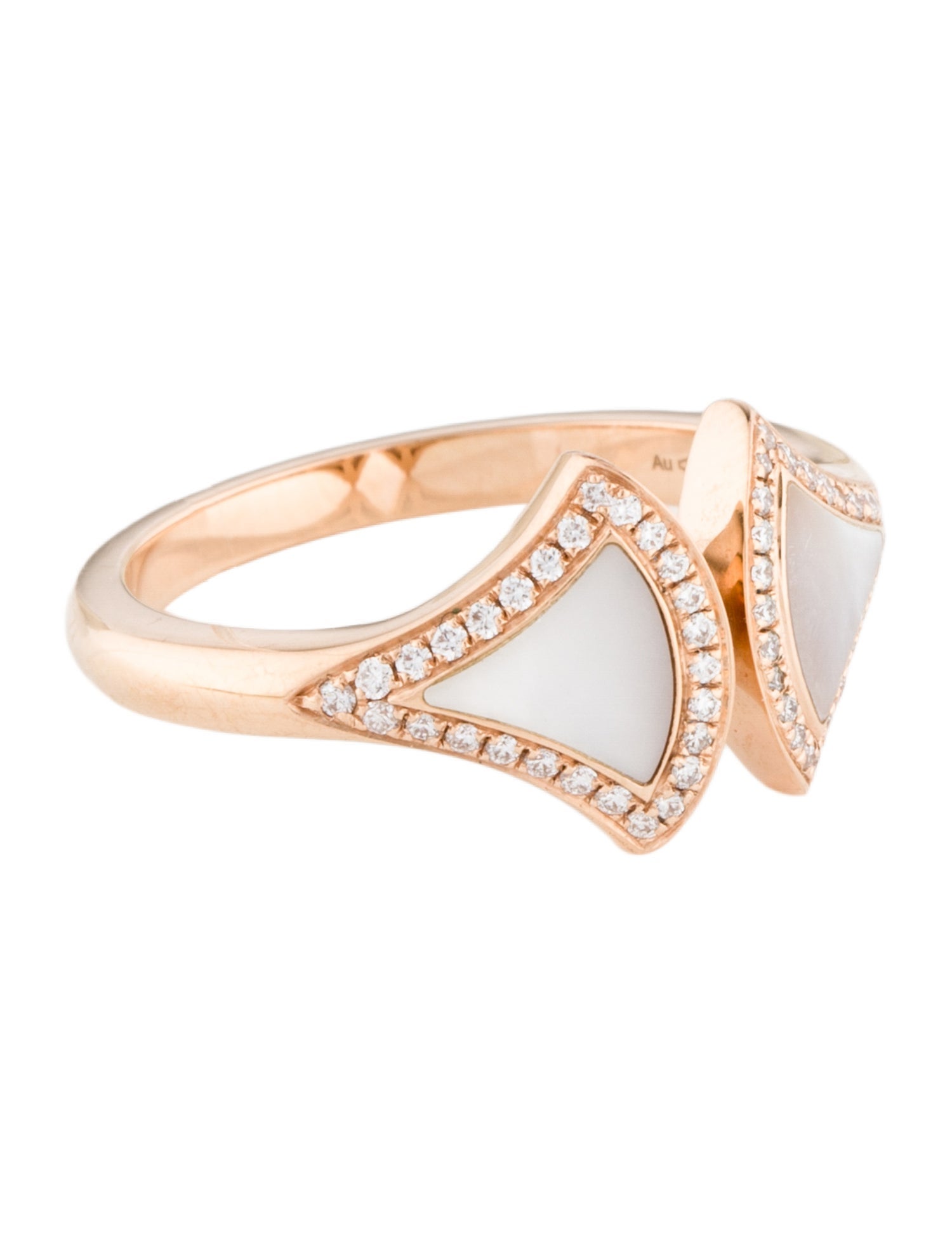 Bvlgari 18K Mother of Pearl & Diamond Divas' Dream Ring