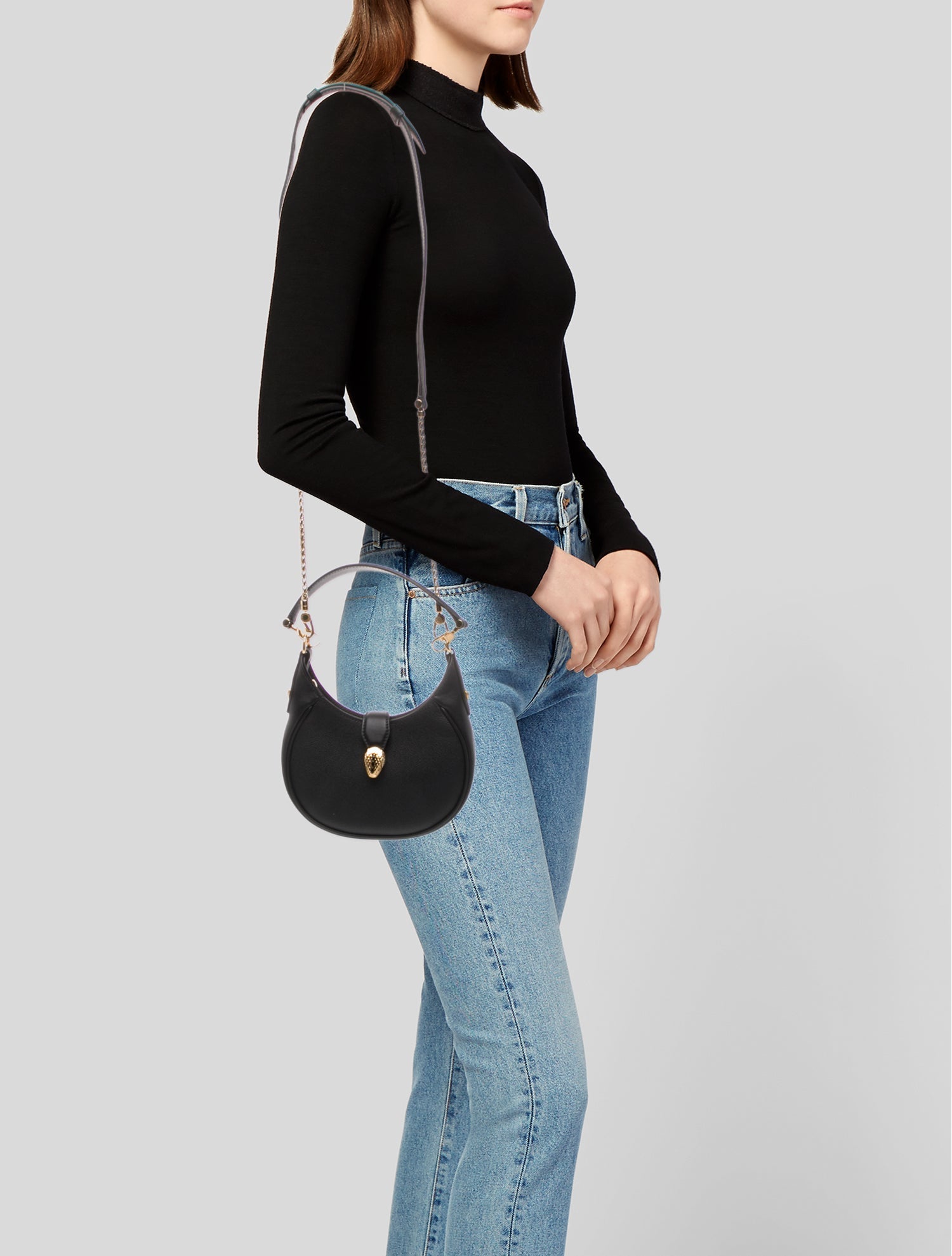 Bvlgari Leather Serpenti Ellipse