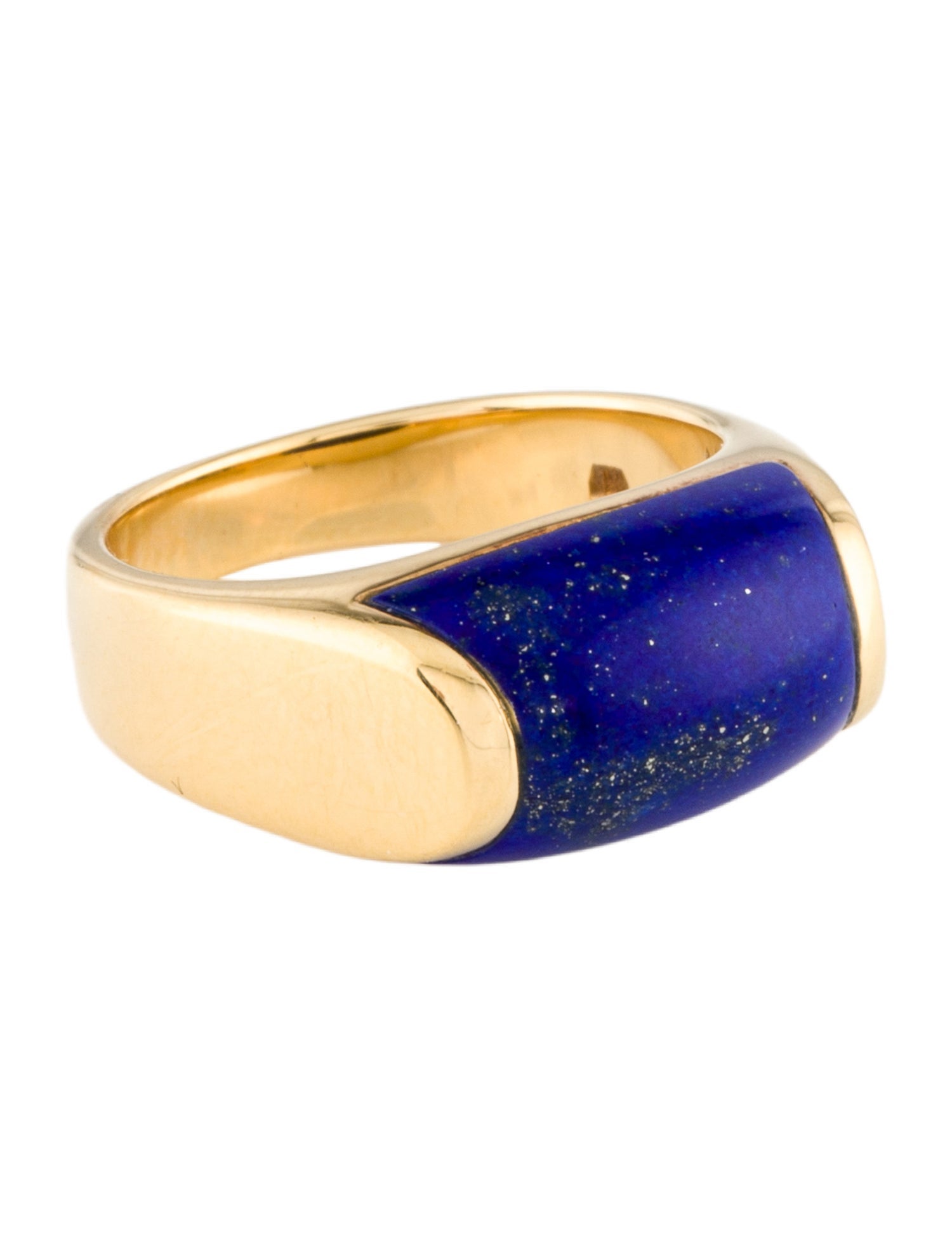 Bvlgari 18K Lapis Lazuli Tronchetto Ring