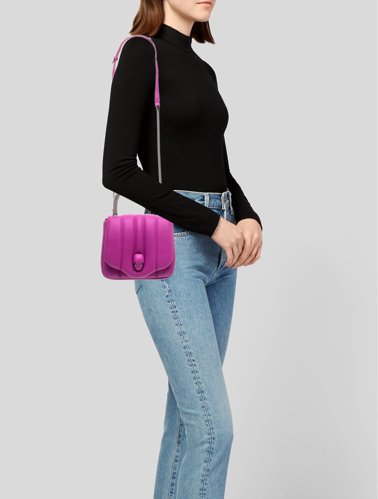 BVLGARI x AMBUSH Leather Top Handle Bag