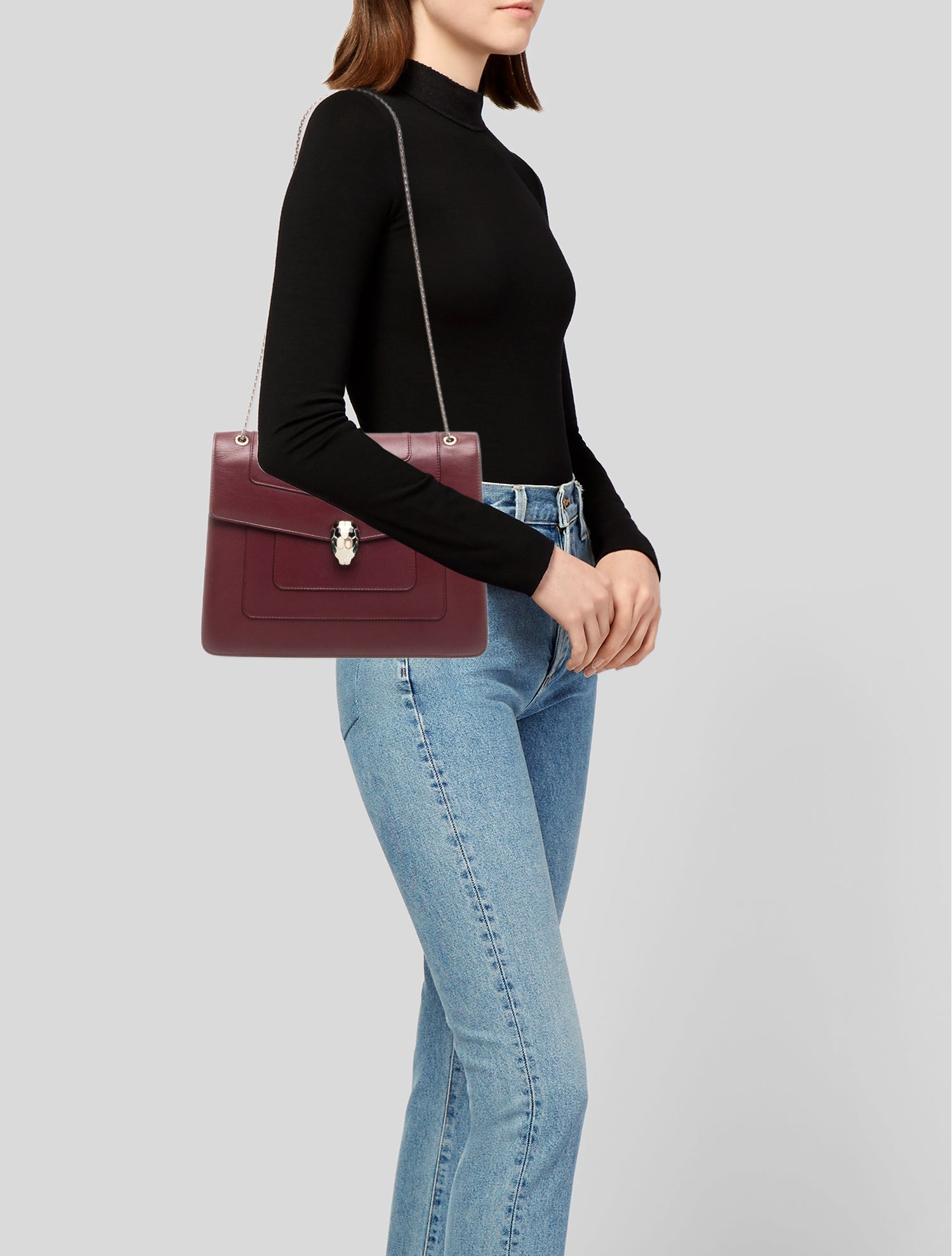 Bvlgari Leather Serpenti Forever Medium