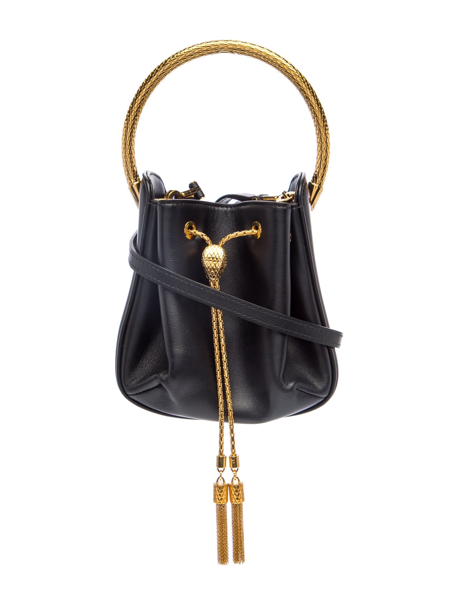 Bvlgari Leather Serpenti Forever Bucket Bag