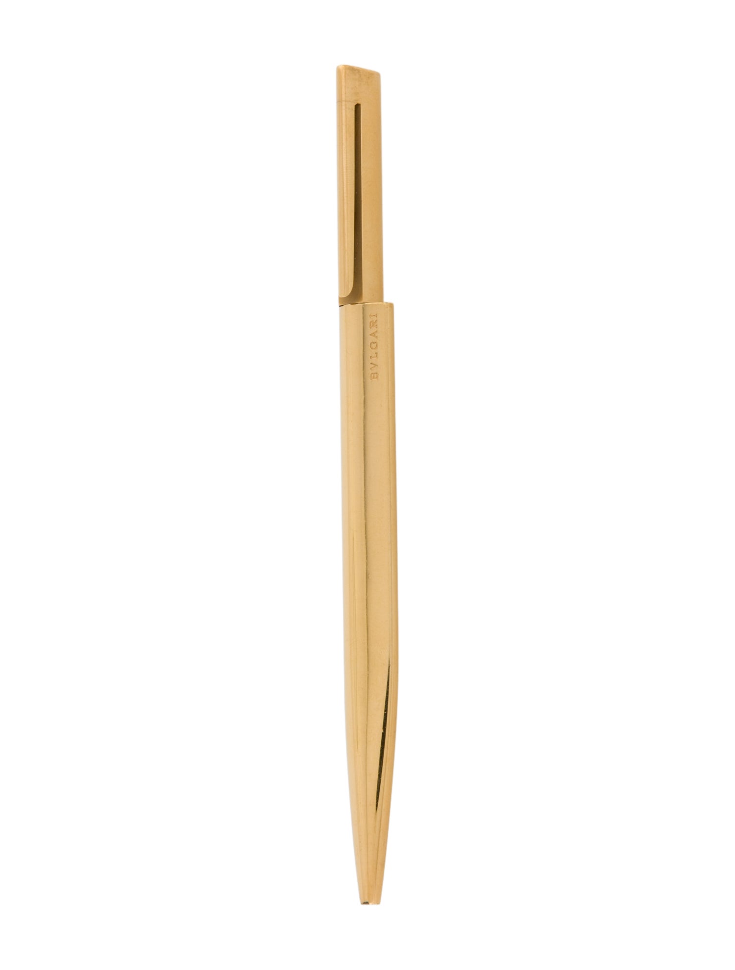Bvlgari 18K Gold Plated Eccentrica Ballpoint Pen