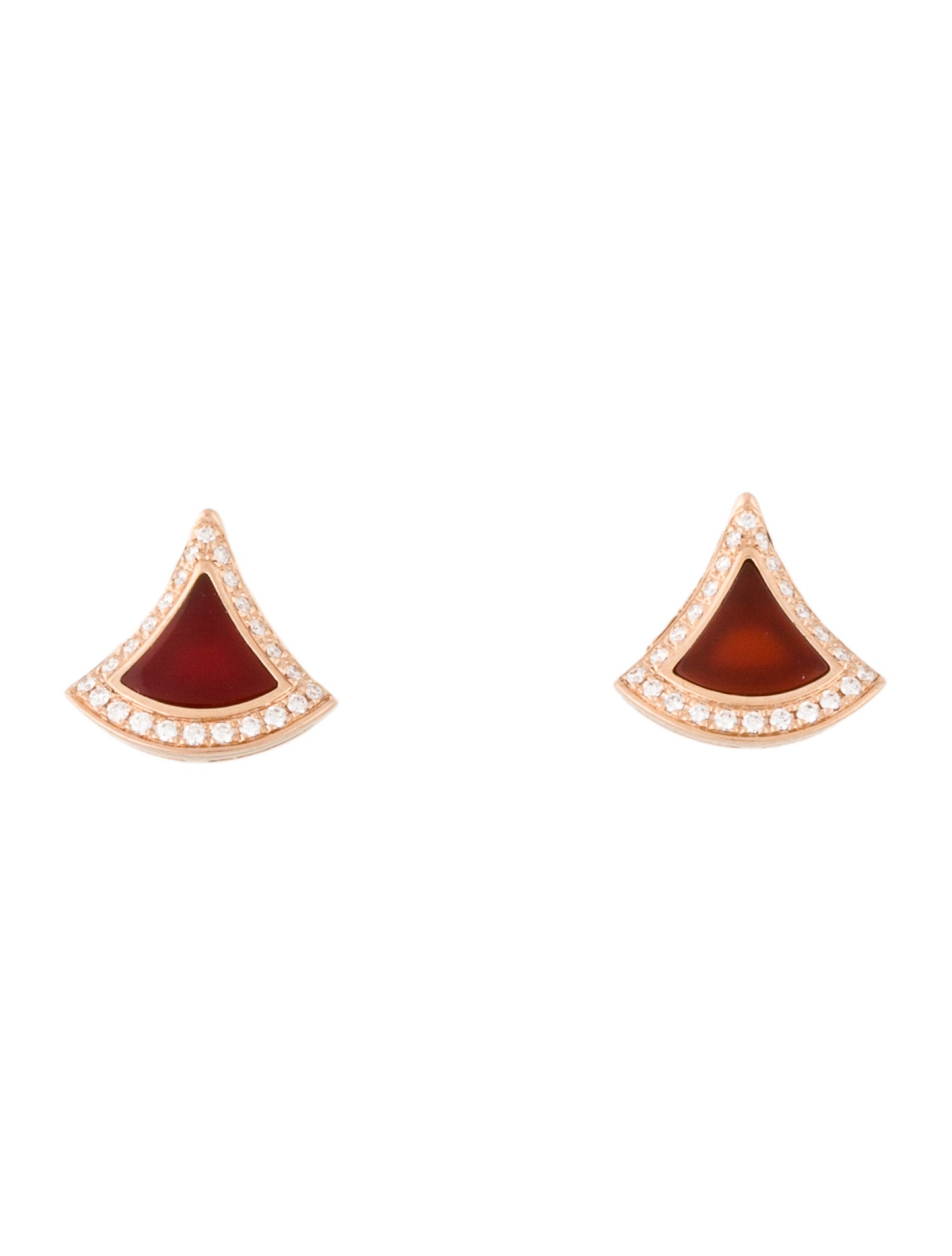 Bvlgari 18K Carnelian & Diamond Divas’ Dream Earrings