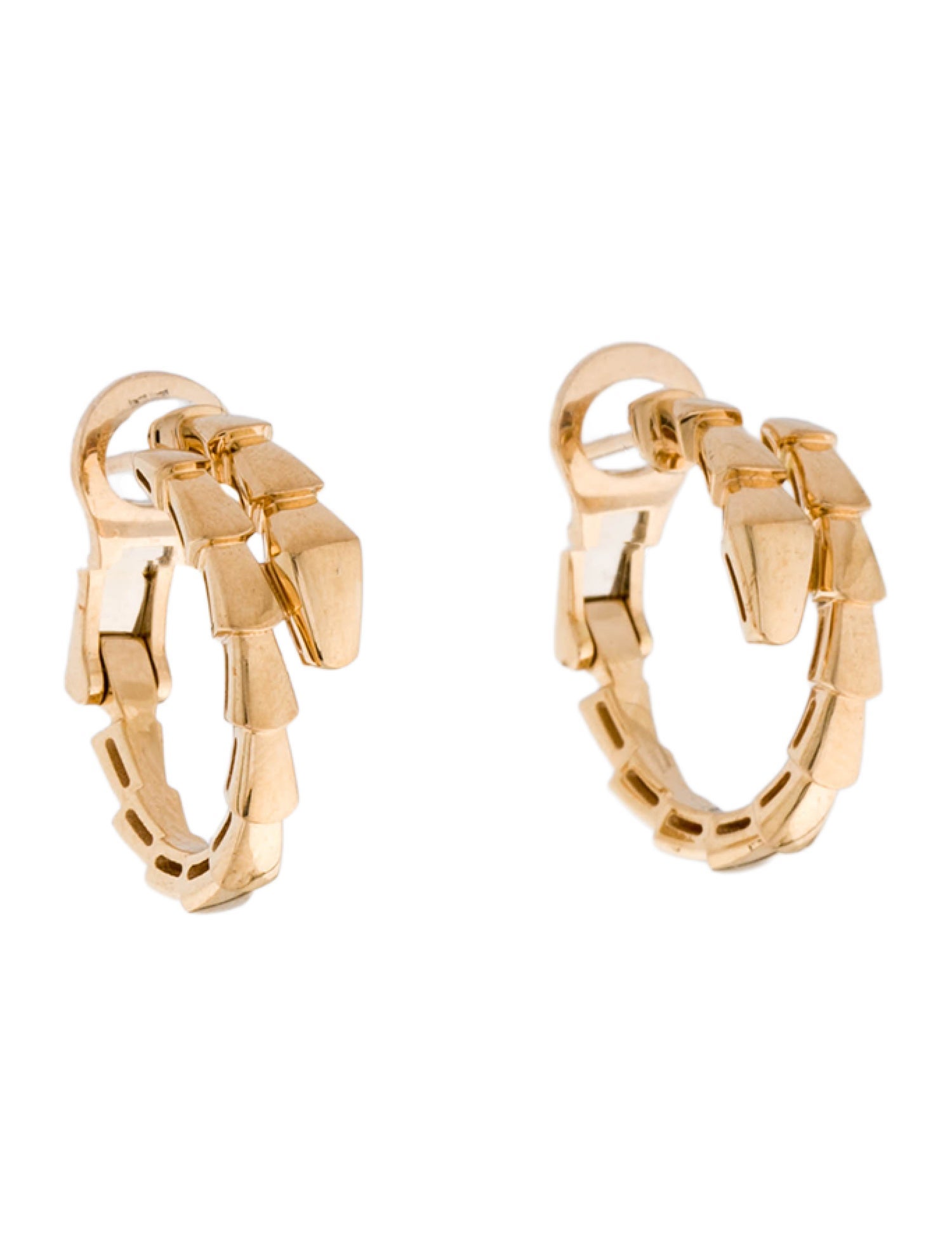 Bvlgari 18K Serpenti Hoops
