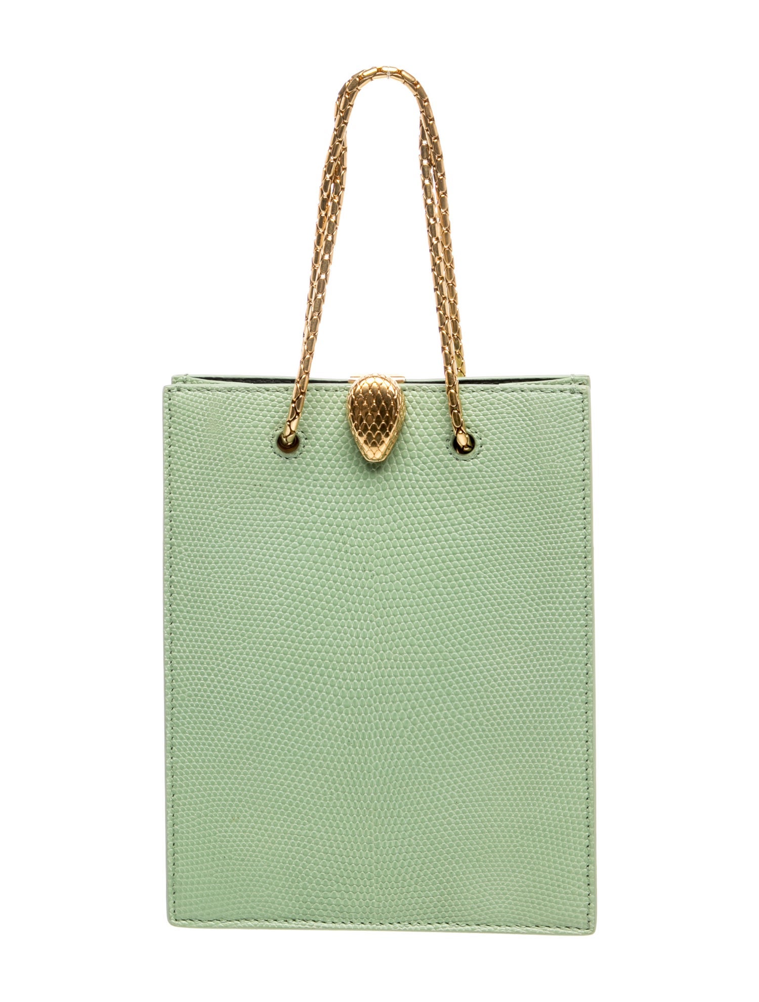 Bvlgari Leather Top Handle Bag