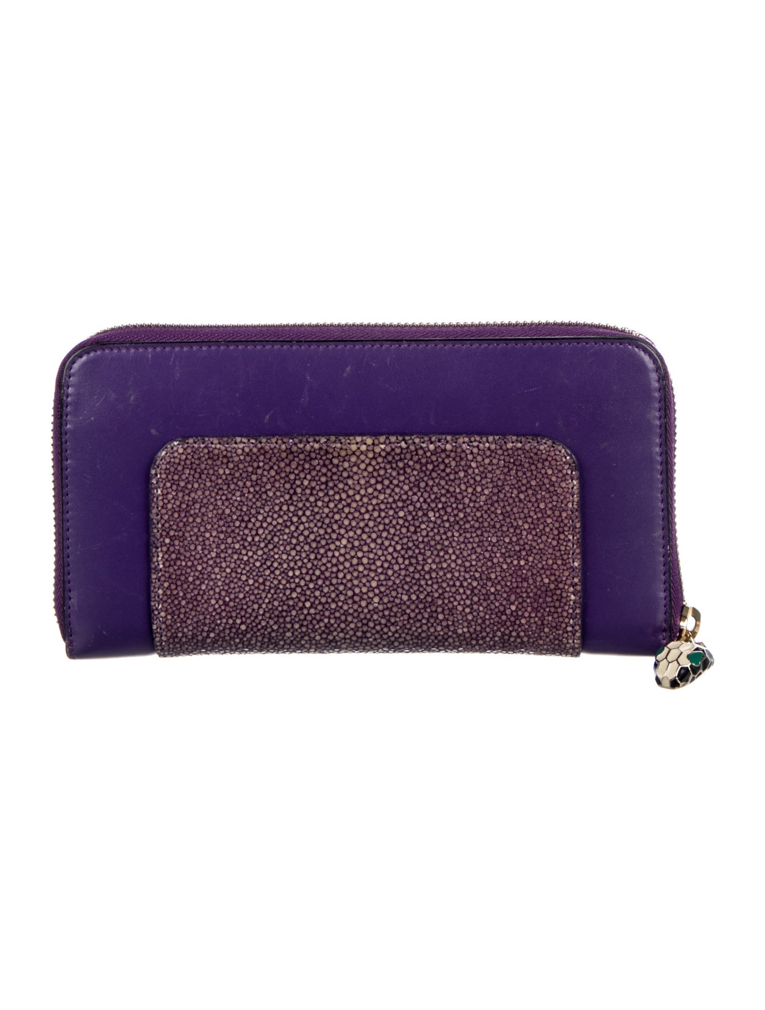 Bvlgari Leather Continental Wallet