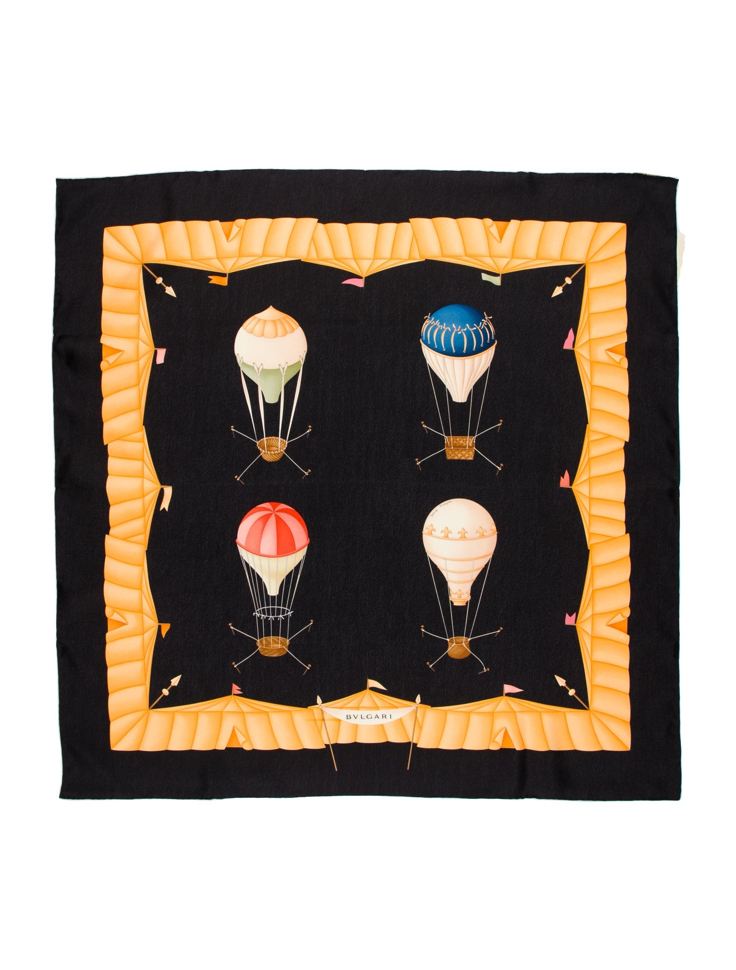 Bvlgari Silk Printed Scarf w/ Tags