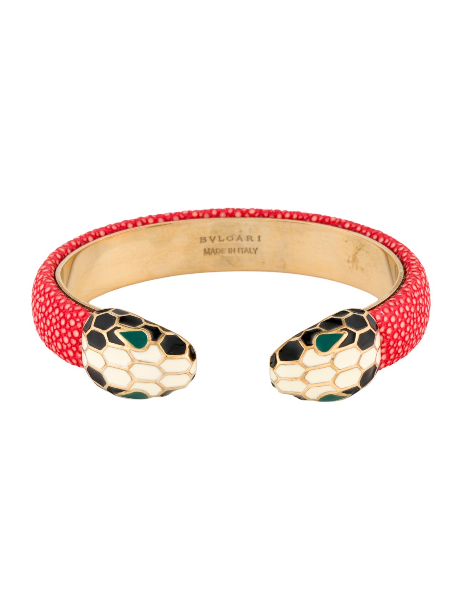 Bvlgari Serpenti Forever Galuchat Leather Bracelet