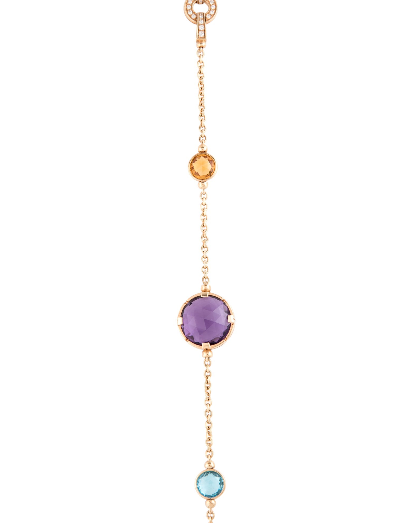 Bvlgari 18K Diamond & Multistone Parentesi Cocktail Sautoir Necklace