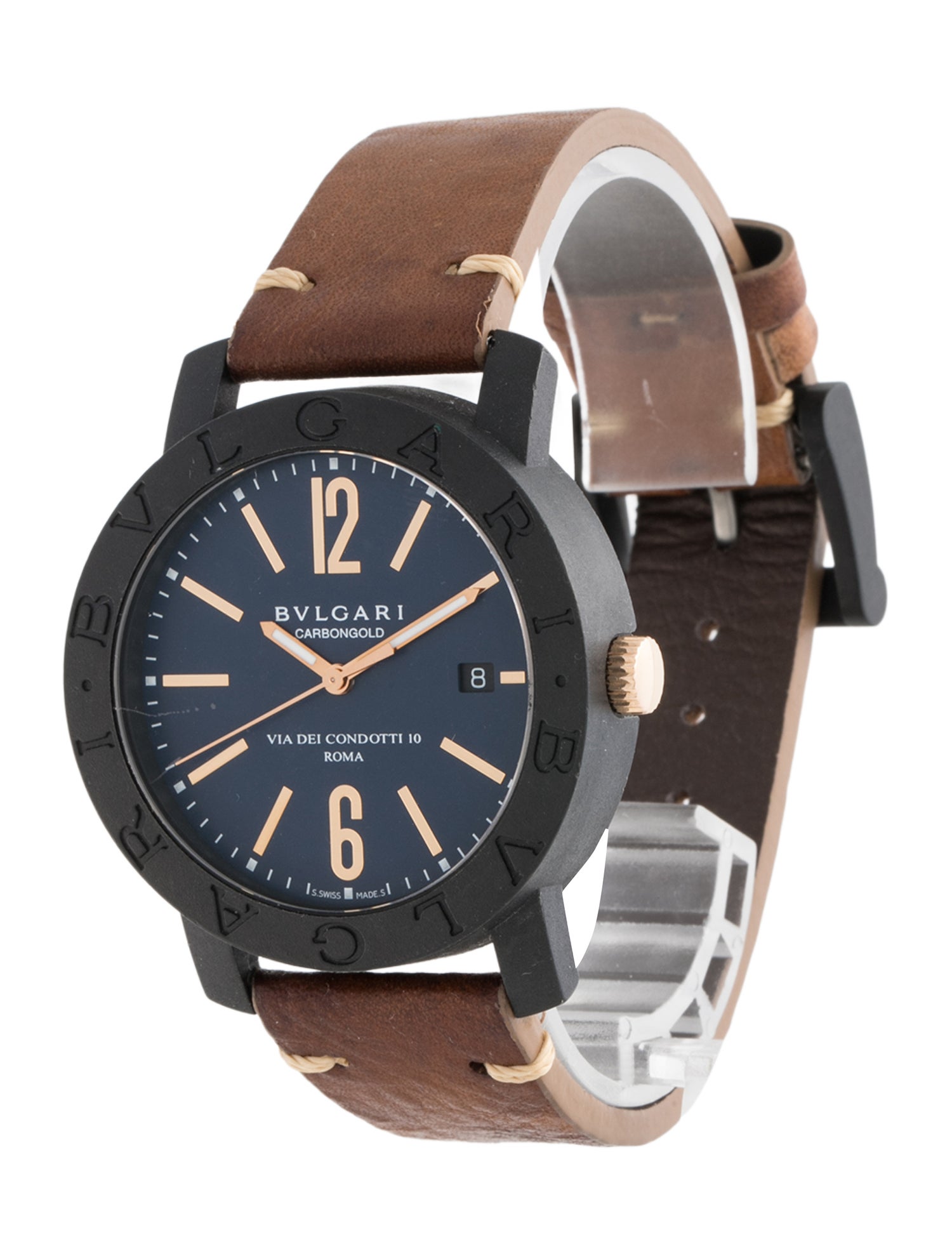 Bvlgari Bvlgari Carbongold Watch