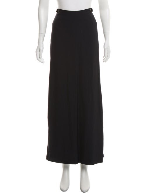 Burberry Wool-Blend Maxi Skirt Navy