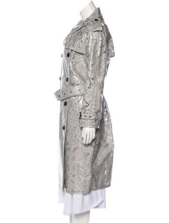 Burberry Laminated Lace Trench Coat