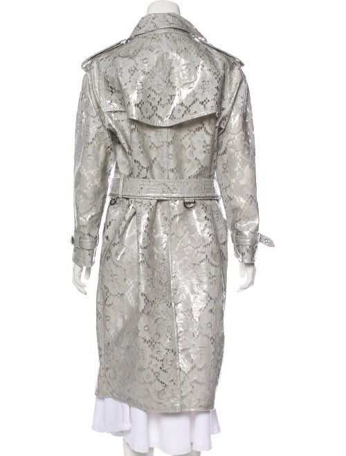 Burberry Laminated Lace Trench Coat