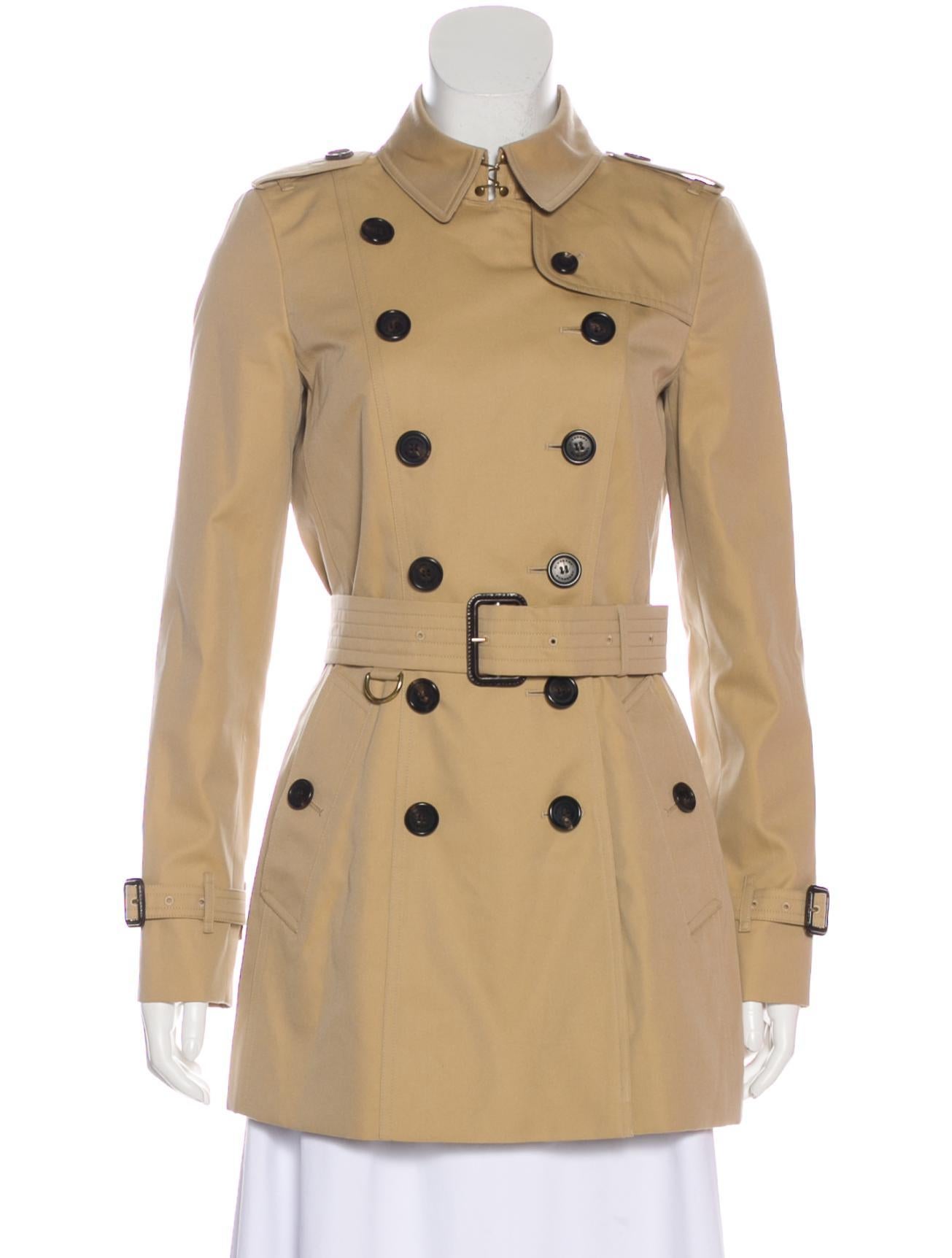 burberry chelsea short trench coat