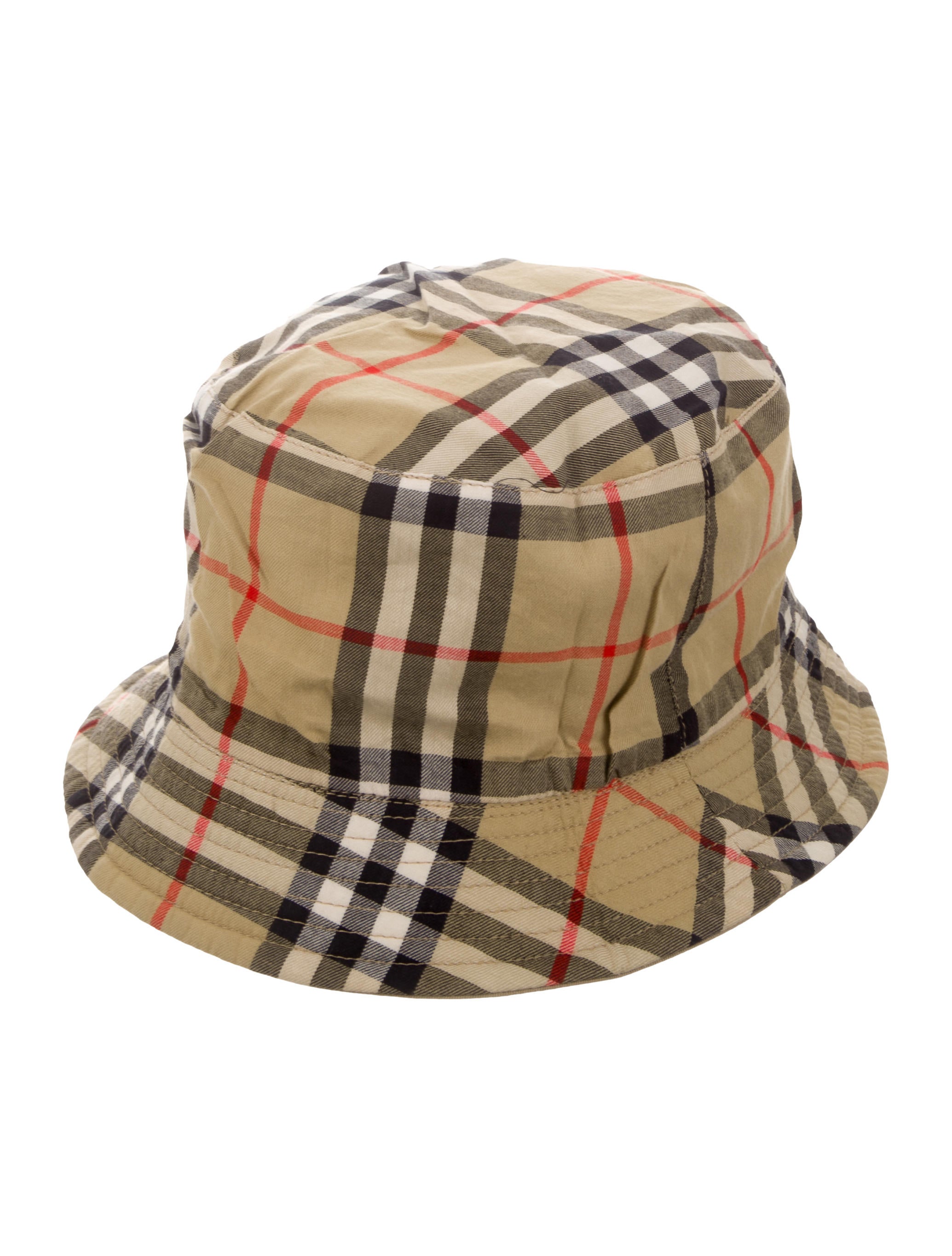 Burberry Nova Check Bucket Hat Accessories BUR145752 The RealReal