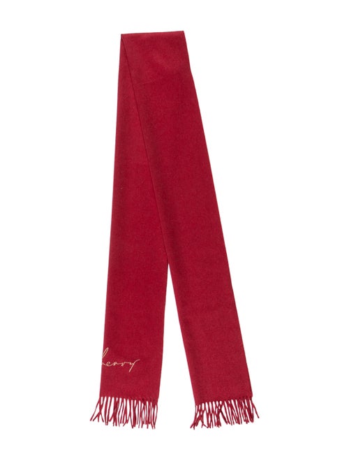 Burberry Wool Long Scarf Red