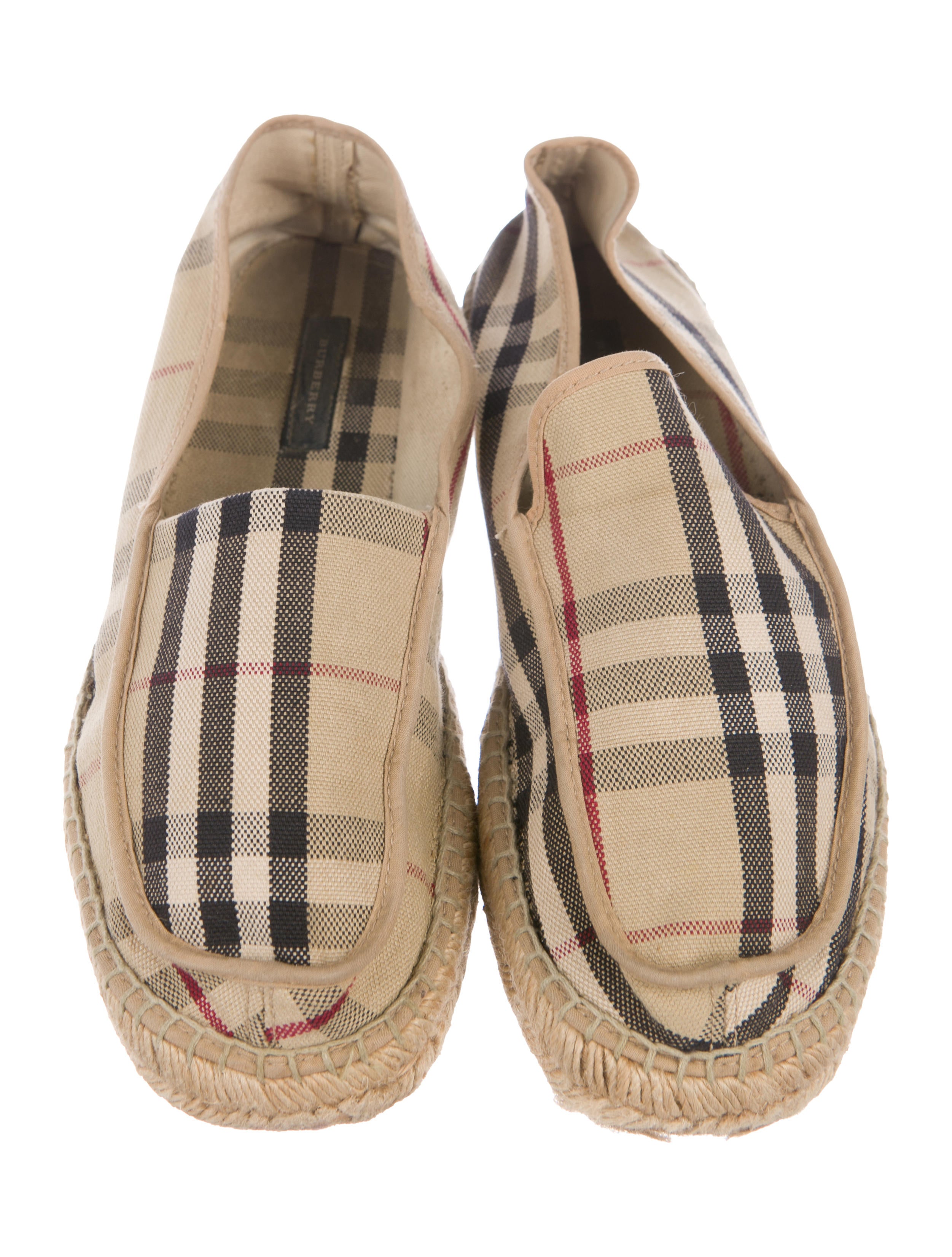 burberry print loafers