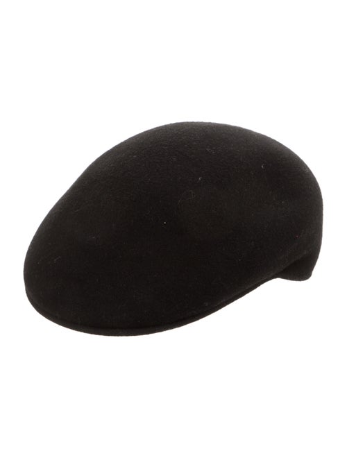 Burberry Wool Newsboy Hat Black