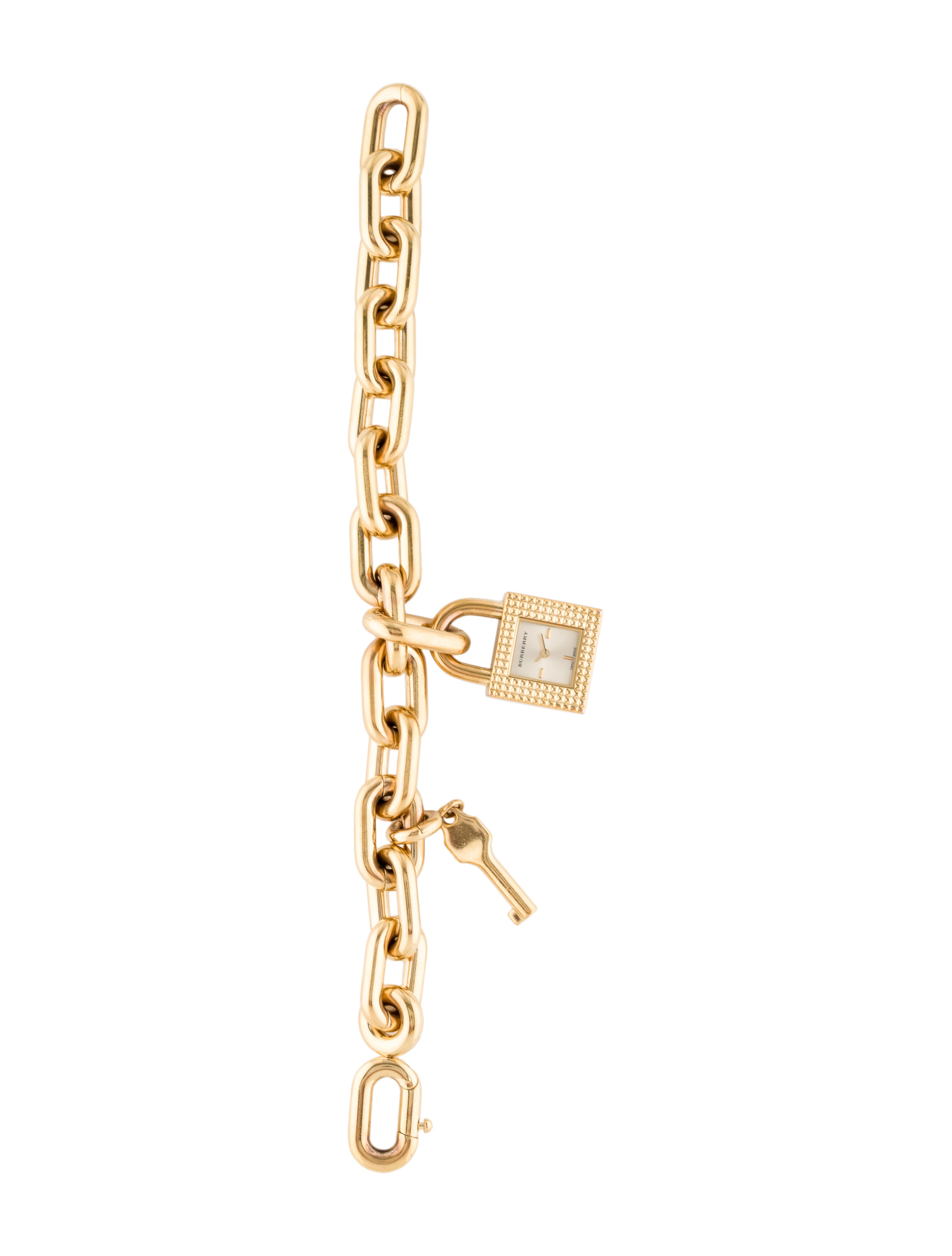 Burberry Lock & Key Chain Charm Watch
