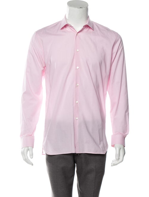 Burberry Woven Gingham Shirt pink