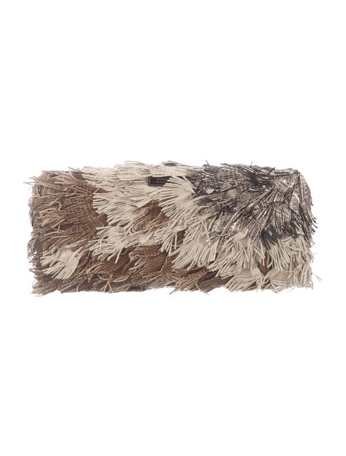 Burberry Fringe Box Clutch Brown