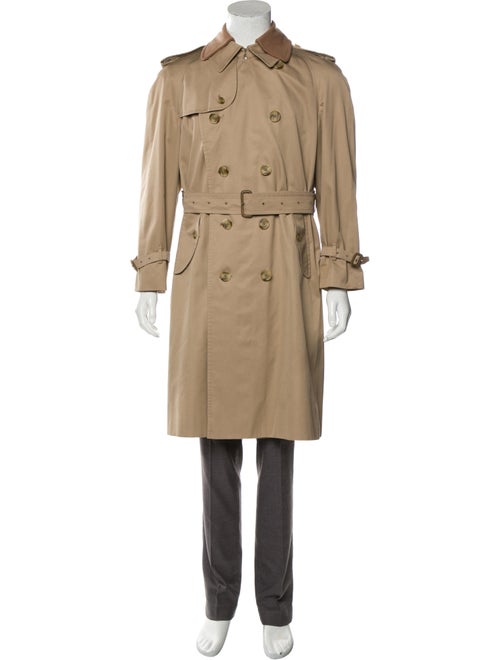 Burberry Wool & Cashmere-Blend Trench Coat beige