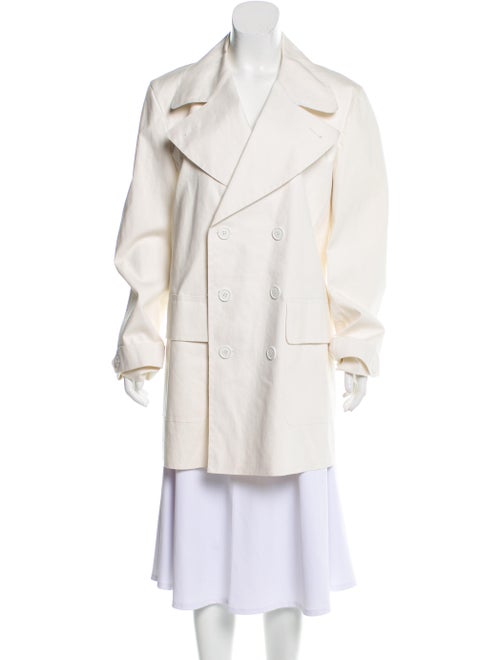 Burberry Short Trench Coat White