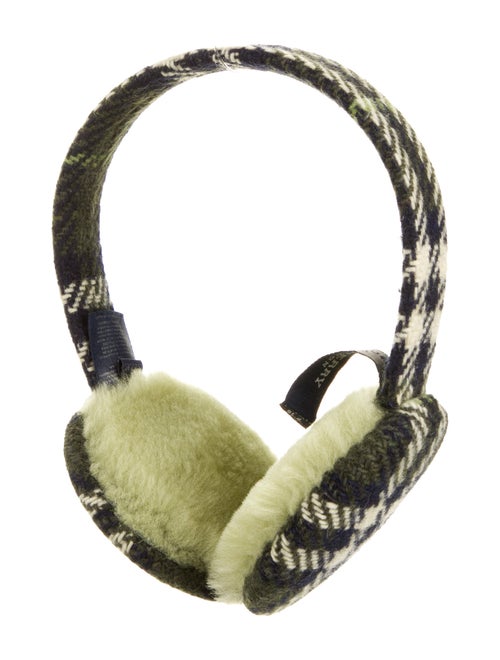 Burberry Nova Check Earmuffs Green