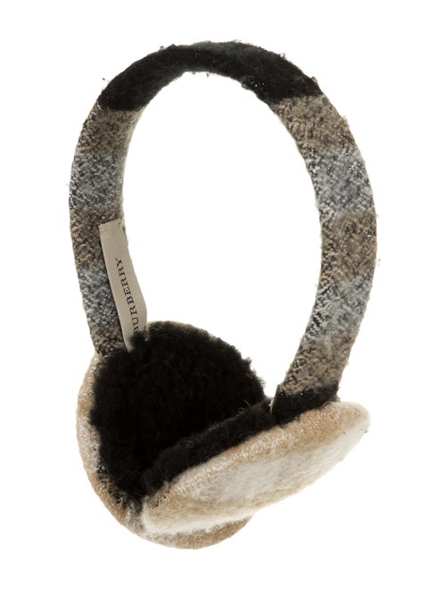 Burberry Nova Check Earmuffs Beige
