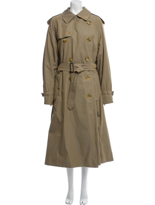 Burberry Wool-Lined Trench Coat Brown