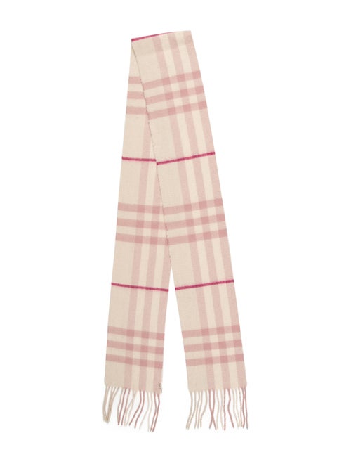 Burberry Nova Check Cashmere Scarf Pink