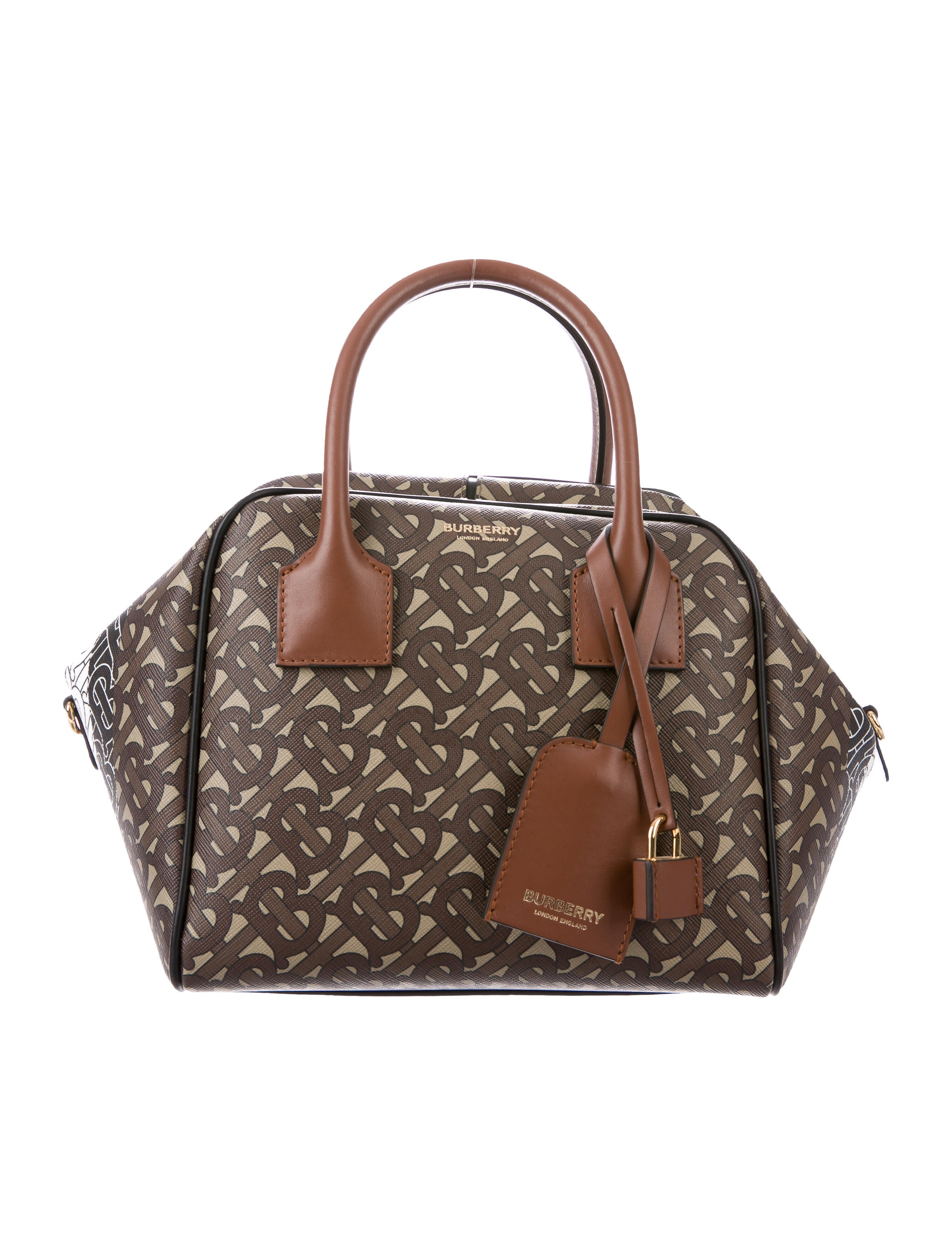 Burberry Small Cube Bag - Brown Satchels, Handbags