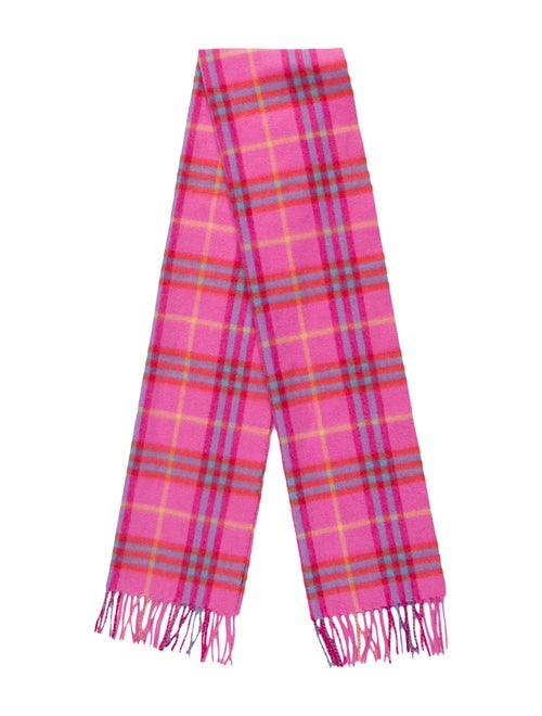 Burberry Cashmere Nova Check Scarf Pink