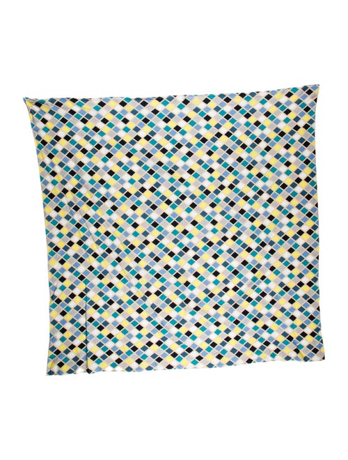 Burberry Poplin Abstract Print Scarf Beige