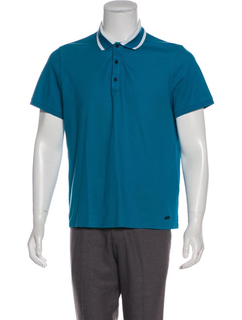 Burberry Piqué Polo Shirt teal