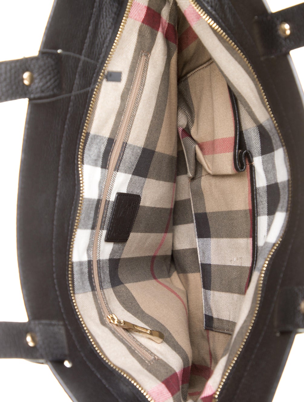 Burberry LeatherTrimmed Nylon Tote Handbags BUR178045 The RealReal