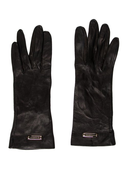 Burberry Leather Gloves Black
