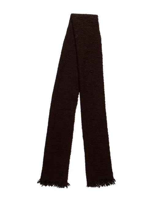 Burberry Wool Silk Scarf Brown