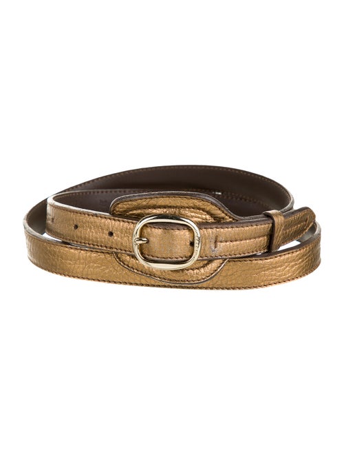 Burberry Leather Hip Belt Gold