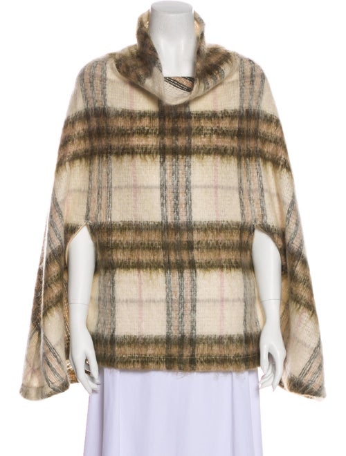 Burberry Plaid Print Cape